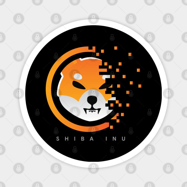 Shiba Inu - Crypto Token Coin - $SHIB - Digital Matrix Magnet by EverGreene